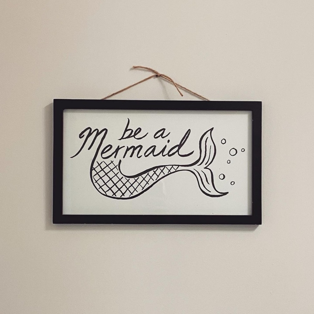 Mermaid hanging sign